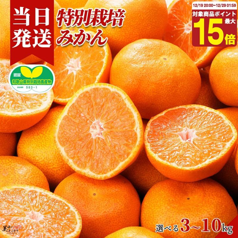 美味いとこどり「特別栽培みかん 5kg」