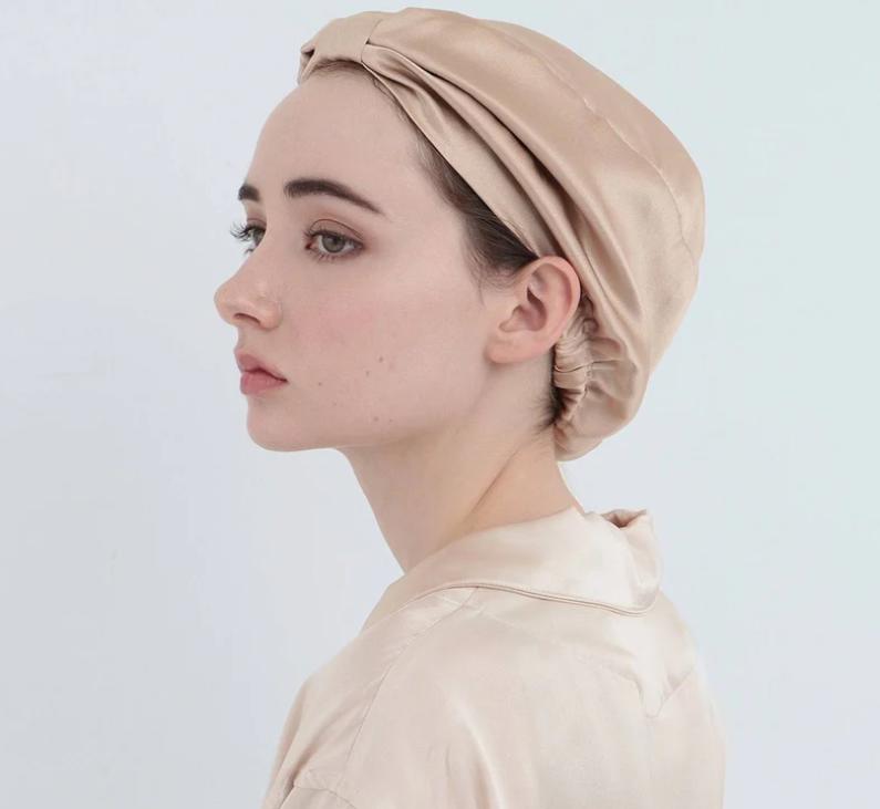 Foo Tokyo（フートウキョウ）「シルクキャップ ピンクベージュ」